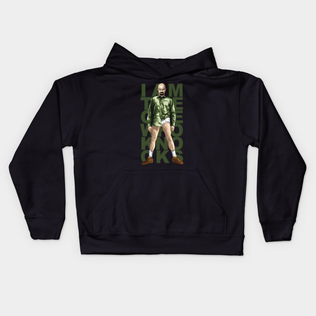 Walter White Knocks Kids Hoodie by denisosulli